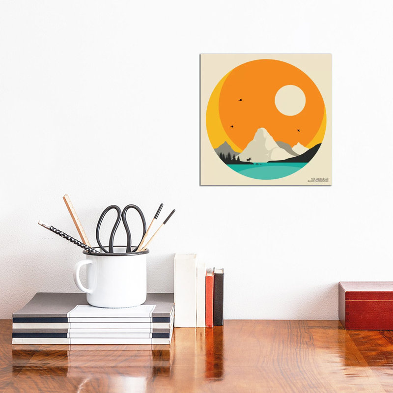 Glacier National Park by Jazzberry Blue - Gallery-Wrapped Canvas Giclée on Canvas, Wrapped Canvas, 30.48 cm H x 30.48 cm W
