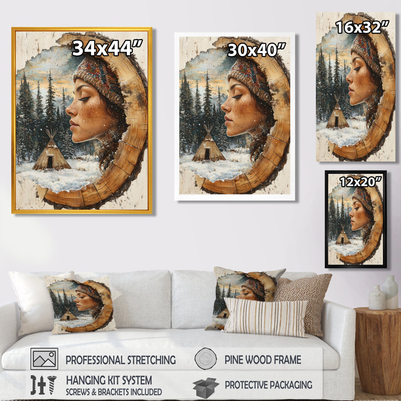 Georginia - art mural sur toile tendance, H 32 po x l 24 po, Impression d'un seul cadre photo, Blanc