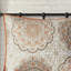 Literie très grand / très grand de couleur orange, médaillons floraux, coussins brodés, 3 taies décoratives et 2 coussins 6 pièces, courtepointe réversible orange