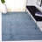 Abbie-Jo Hand Loomed Viscose/Cotton/Wool Solid Color Rug in Teal/Blue-1803986441