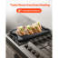 Plaque de cuisson rectangulaire réversible en fonte pour barbecue-111170519