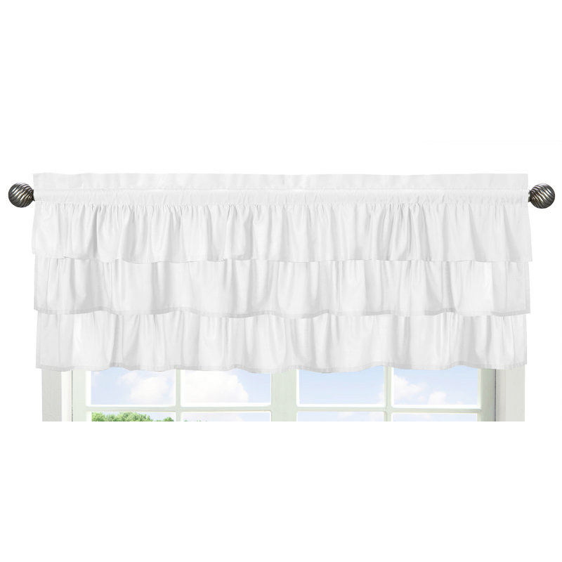 Harper 54" Window Valance, White