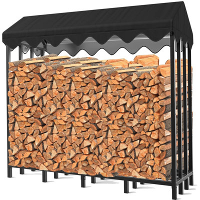Breauna 185cm W Metal Log Rack