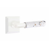 Select Round Privacy (Bed & Bath) Door Lever with Square Rosette