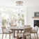 Alixandra 2-Light Flush Mount Hammered Glass Ceiling Light with Metal Frame