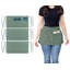  Paquet de 2 tabliers de service vert avec 3 poches et sangles de taille longue Dreamology-130797392-130797397