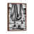 Classic Brown Wood Floater Framed