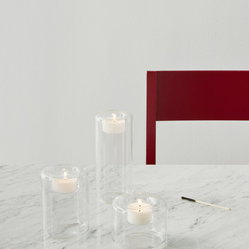 Happy Votive Candle Holder, Clear