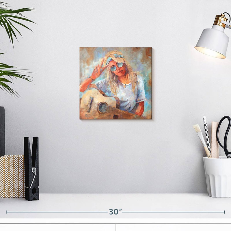 Leisha Peace and Love Square, H 10 po x l 10 po
