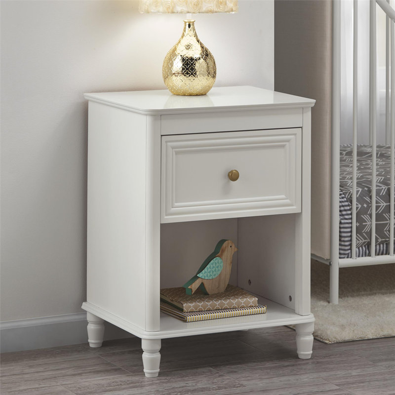 Ryker 1 Drawer Nightstand, Cream