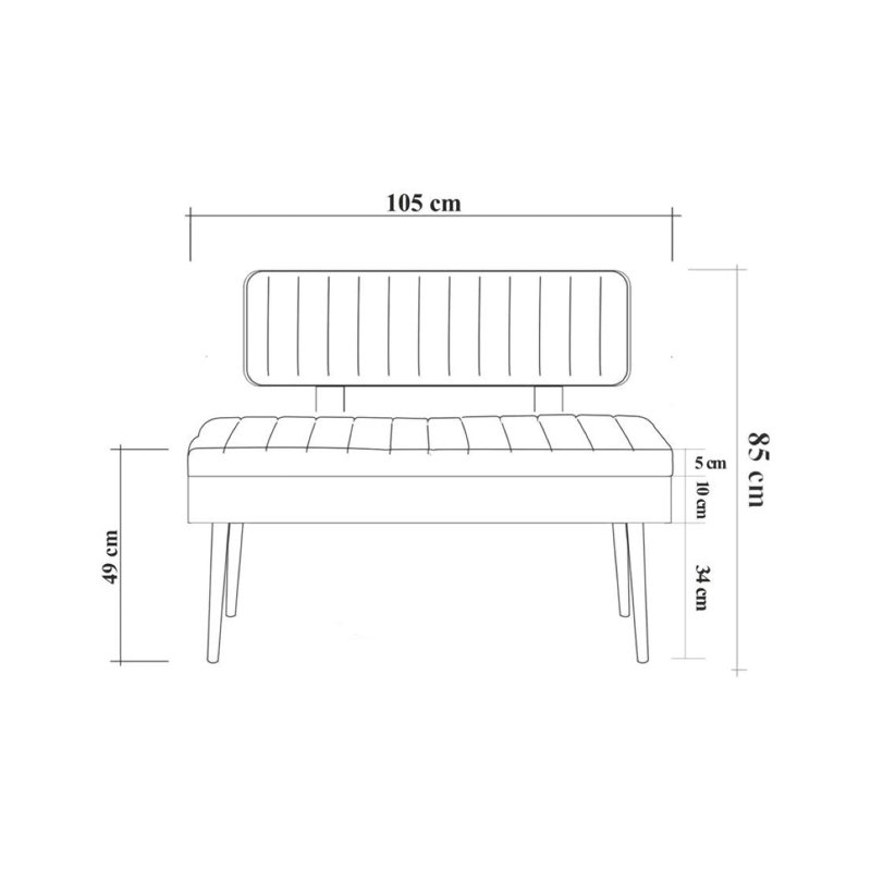 Motala Melamine Bench