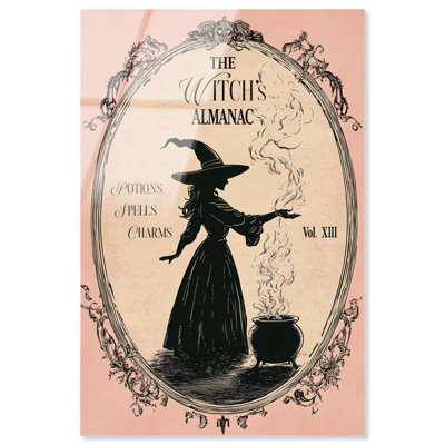 The Witch Almanac Acrylic Print Halloween Wall Decor by Art Remedy, Ready to Hang, 16 x 24