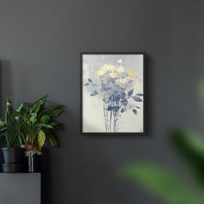Série FLORAL DCL XXXVII - Impression encadrée de qualité supérieure - Prêt à être accroché - Aucun clou requis