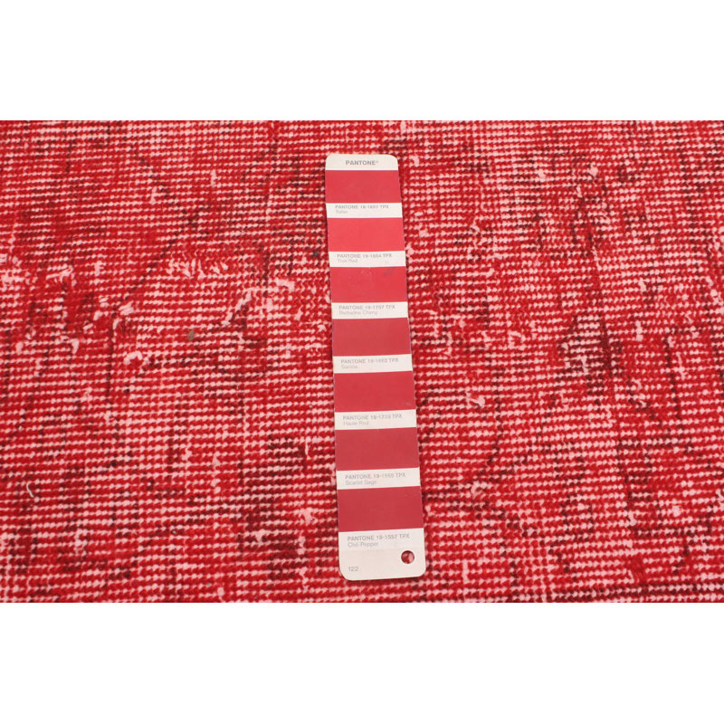 Tapis transitionnel de couleur rouge 3 pi 9 po x 6 pi 5 po