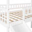Lit mezzanine simple avec glissade et espace de rangement - Créez une chambre à coucher amusante, spacieuse et confortable