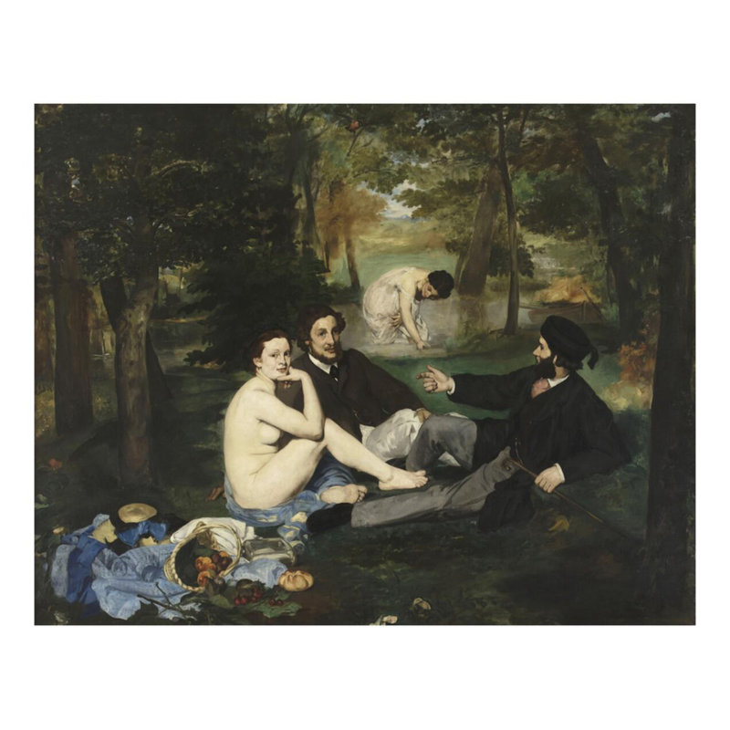 Le déjeuner sur l'herbe d'Edward Manet - Estampe numérique, H 22 po x l 28 po