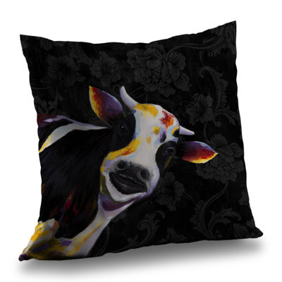 Funny cow - Animals Bedroom – Throw Pillow Cover Only, Double-Sided Print, Insert Not Included