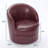 29'' Genuine Leather Swivel Barrel Chair-120347413