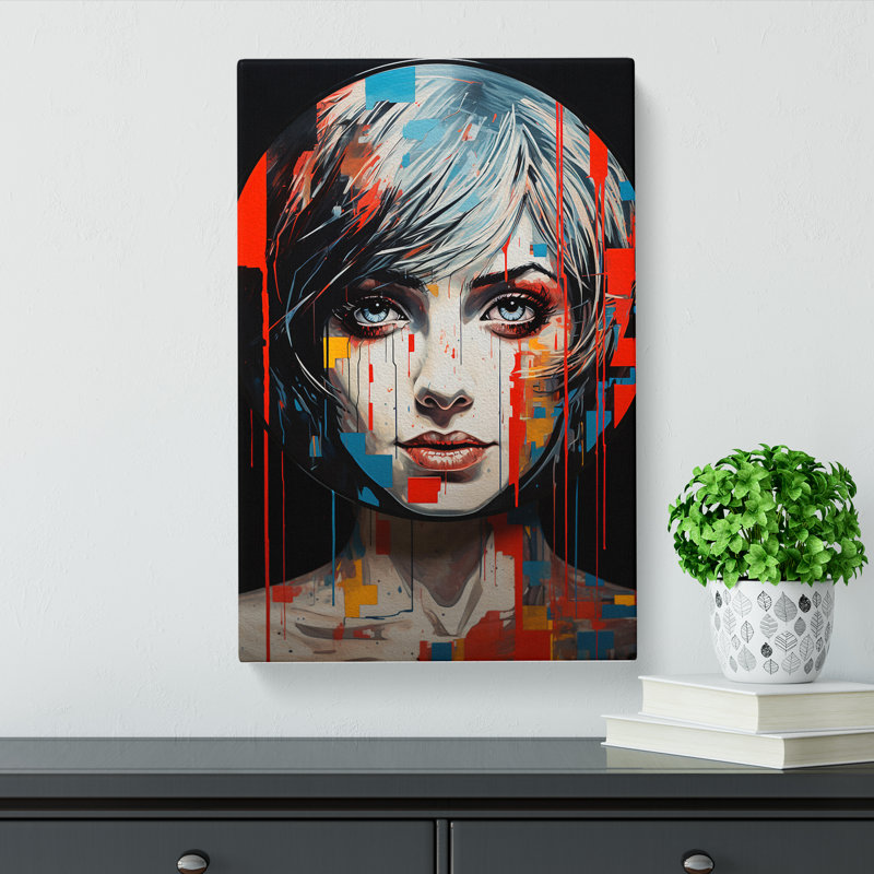 Vinyl Record Tachisme - No Frame Print, 50cm H x 35cm W x 3cm D