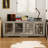 66.1"Wide Display Sideboard with 4 Sliding Glass Doors & Adjustable Shelves-327538313