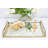 White Porcelain Leaf Dish Bowl with Gold Rim