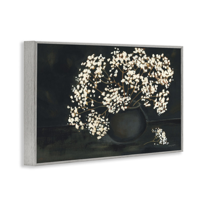 «Baby's Breath on Art» par Haley Knighten bg-041, Estampe numérique Farmhouse, H 16 po x l 24 po