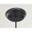 Luminaire suspendu en forme de dôme antique noir 7,9 po Emille