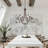 6-Light Dimmable Steel Candle Style Chandelier