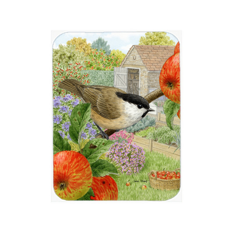 Planche à découper en verre caroline trésors s Coal Tit