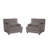Modern Upholstered Arm Accent Chair With Pillow(Set of 2)-115747891
