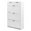 Armoire à chaussures 3 tiroirs et 2 petits tiroirs blancs