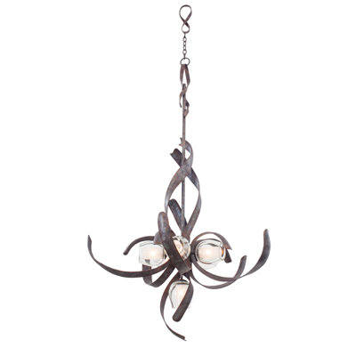 Solana 6 LT Oxidized Copper Tiered Chandelier Kalco