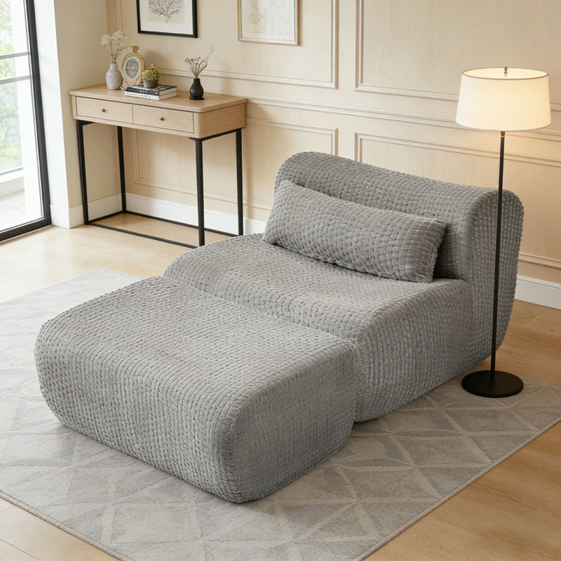 Chaise d'appoint moderne, Gris