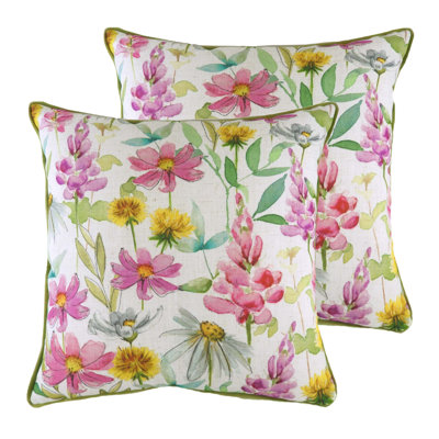Floral Square Cushion