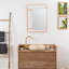 Furness Flat Vanity Mirror with Hooks-759047550