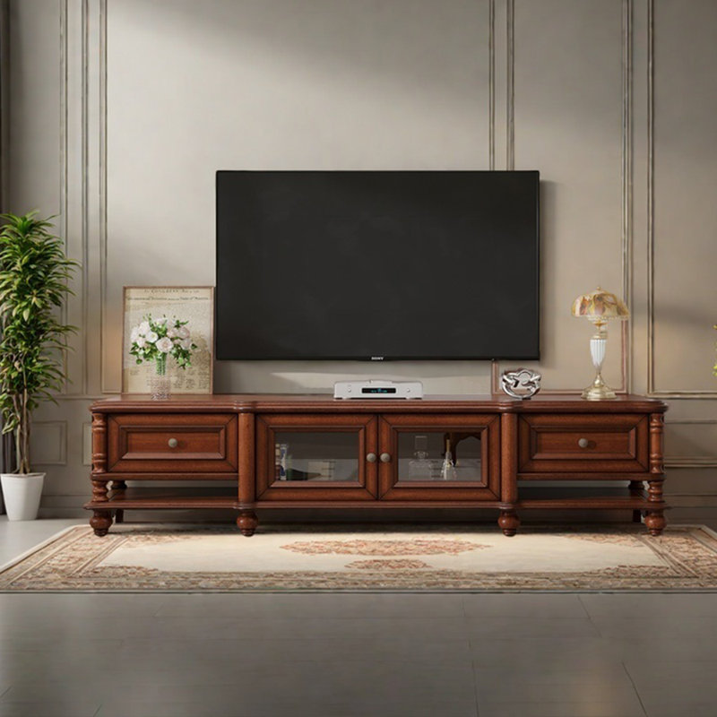 Meuble télé américain haut de gamme rétro, 94.49"