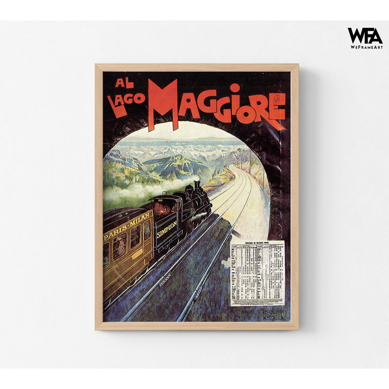 «Train Travel», affiche rétro, impression murale rétro, impression rétro, H 10 po x l 8 po, Tanné