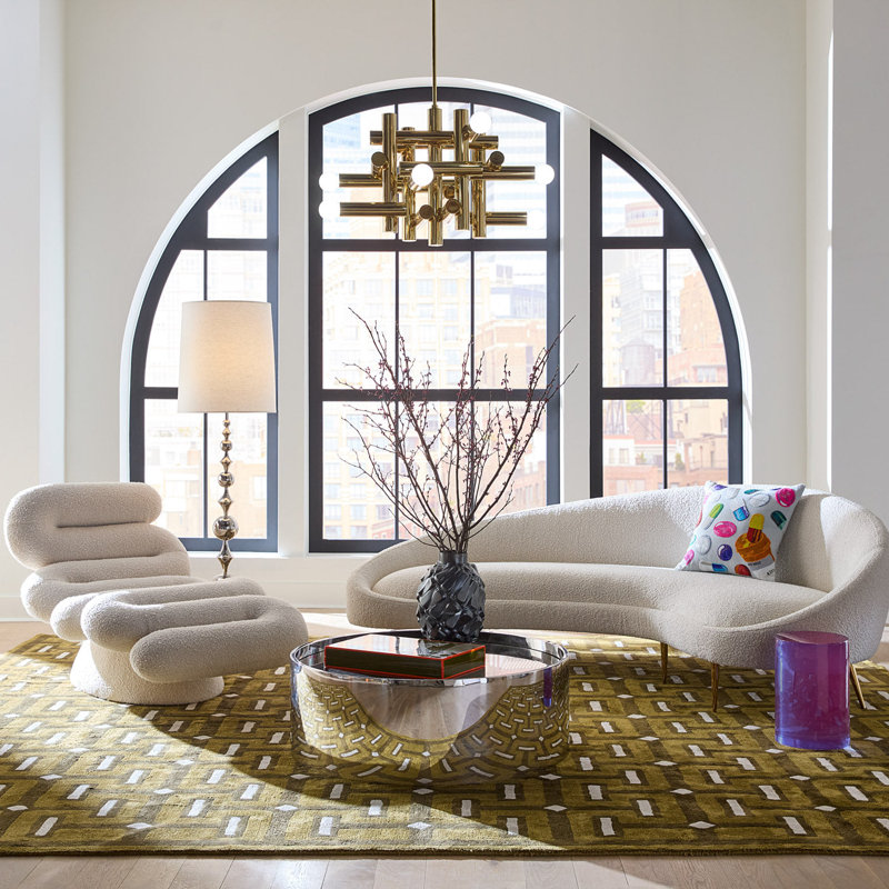 Ether Curved Sofa, Olympus Oatmeal