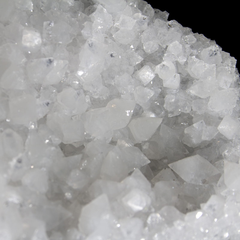 Géode scintillante d'apophyllite à double face