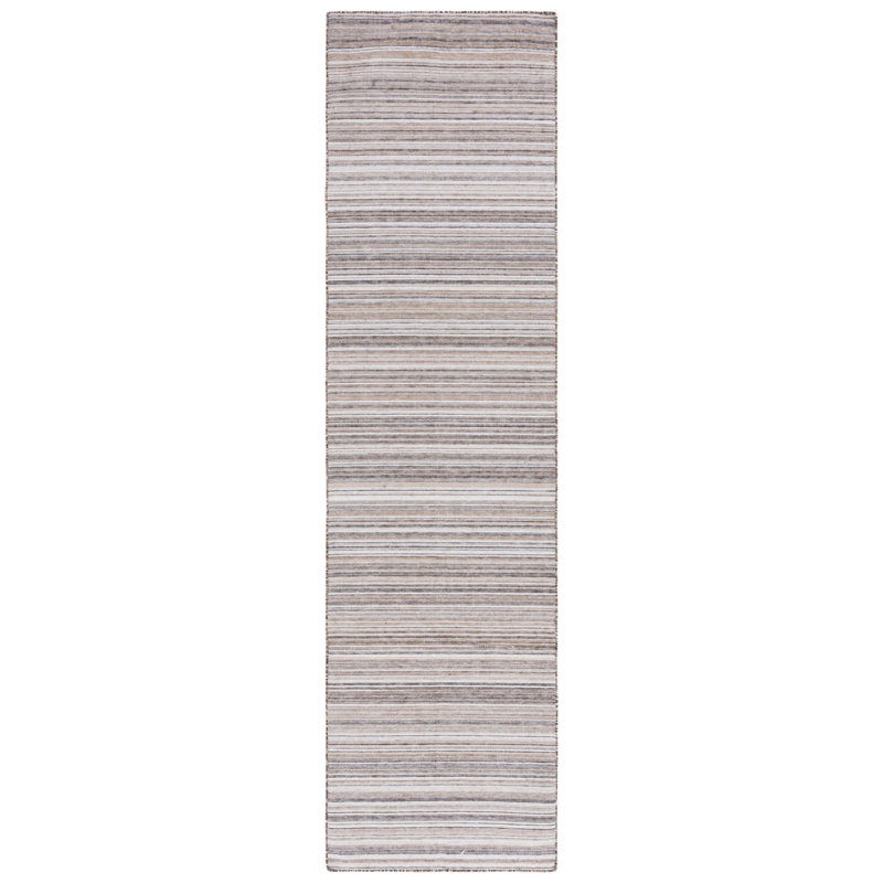 Zurich Flat Weave Performance Striped Rug, Runner 2'3" x 9'