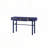 Metal Vanity Desk with One Drawer, Blue-185739990