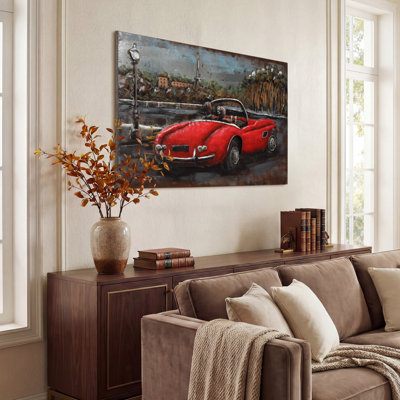 « convertible », impression sur métal