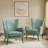 Atalyia 30" W Faux Leather Wingback Armchair with Nailhead Trim-73873594