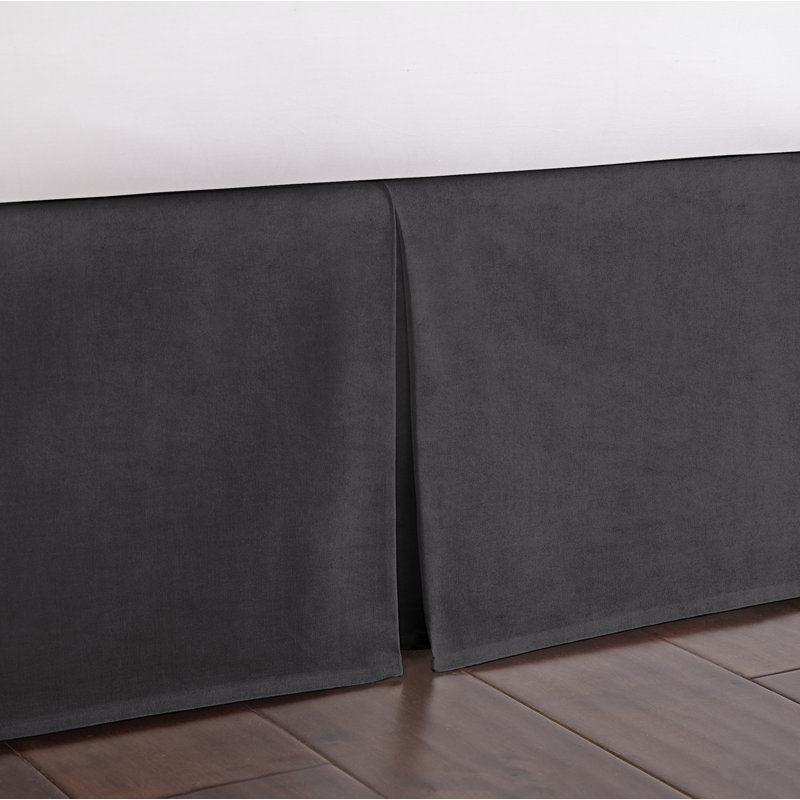 Jupe de lit Alia, Double, 15", Anthracite