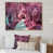 Toile avec cadre flottant brun
