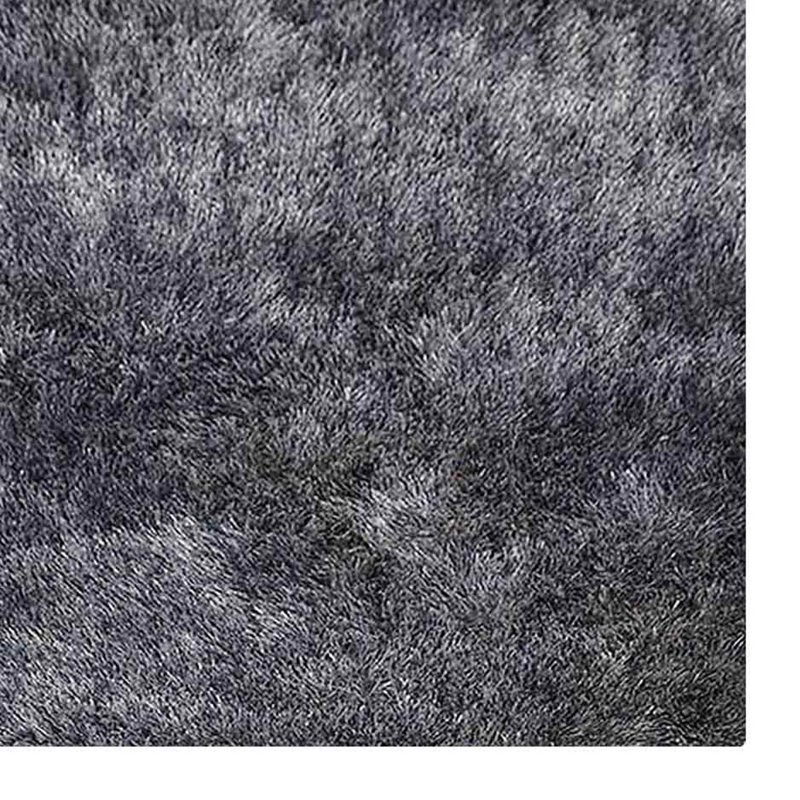 Tapis Camarato Gris et blanc | Conception solide | Tapis de salon, chambre à coucher, Carré 6 pi