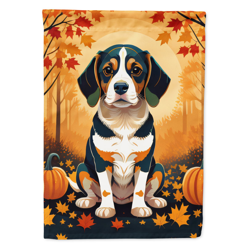 Beagle Fall Garden Flag