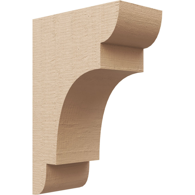New Brighton cèdre brut grain de bois TimberThane Corbel, apprêté brun clair, H 15 po x l 5 po x P 10 po