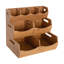 Ensemble de 4 bacs en bambou empilables