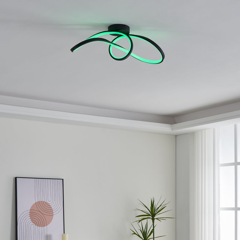 Fossum Plastic LED Semi Flush Mount
